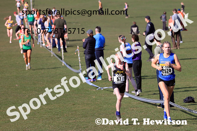 Women under-20s 2025 UK CAU Inter Counties Cross Country Champs., Wollaton Park, Nottingham. Photo: David T. Hewitson/Sports for All Pics
